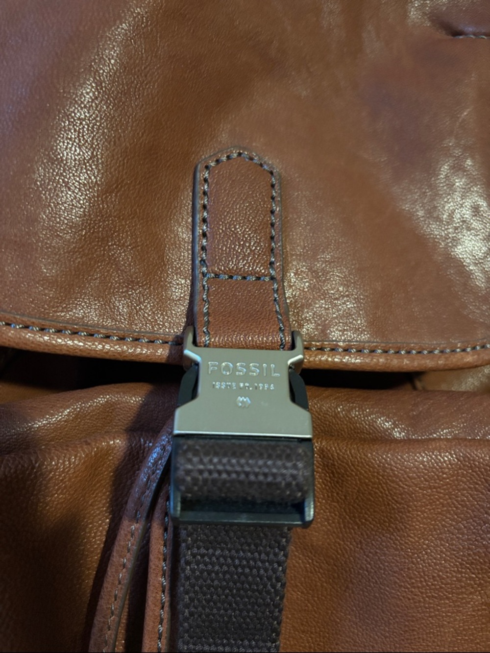 Fossil “Ridge” Leather Backpack - Picture 6 of 11